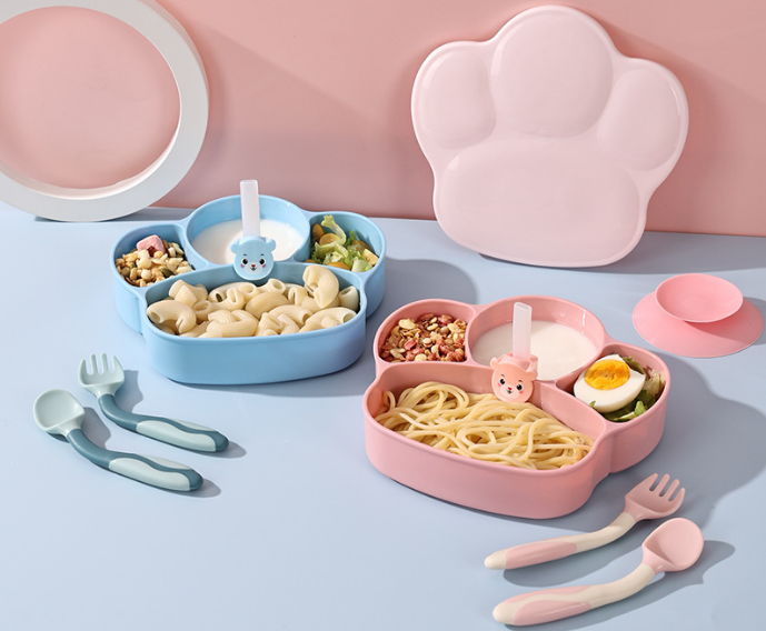 Baby Silicone Suction Plate Set